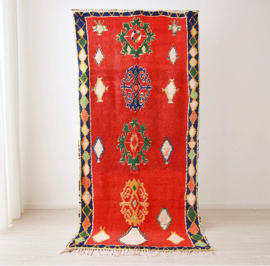 Vintage Azilal vloerkleed, 2,6 x 1,2 meter