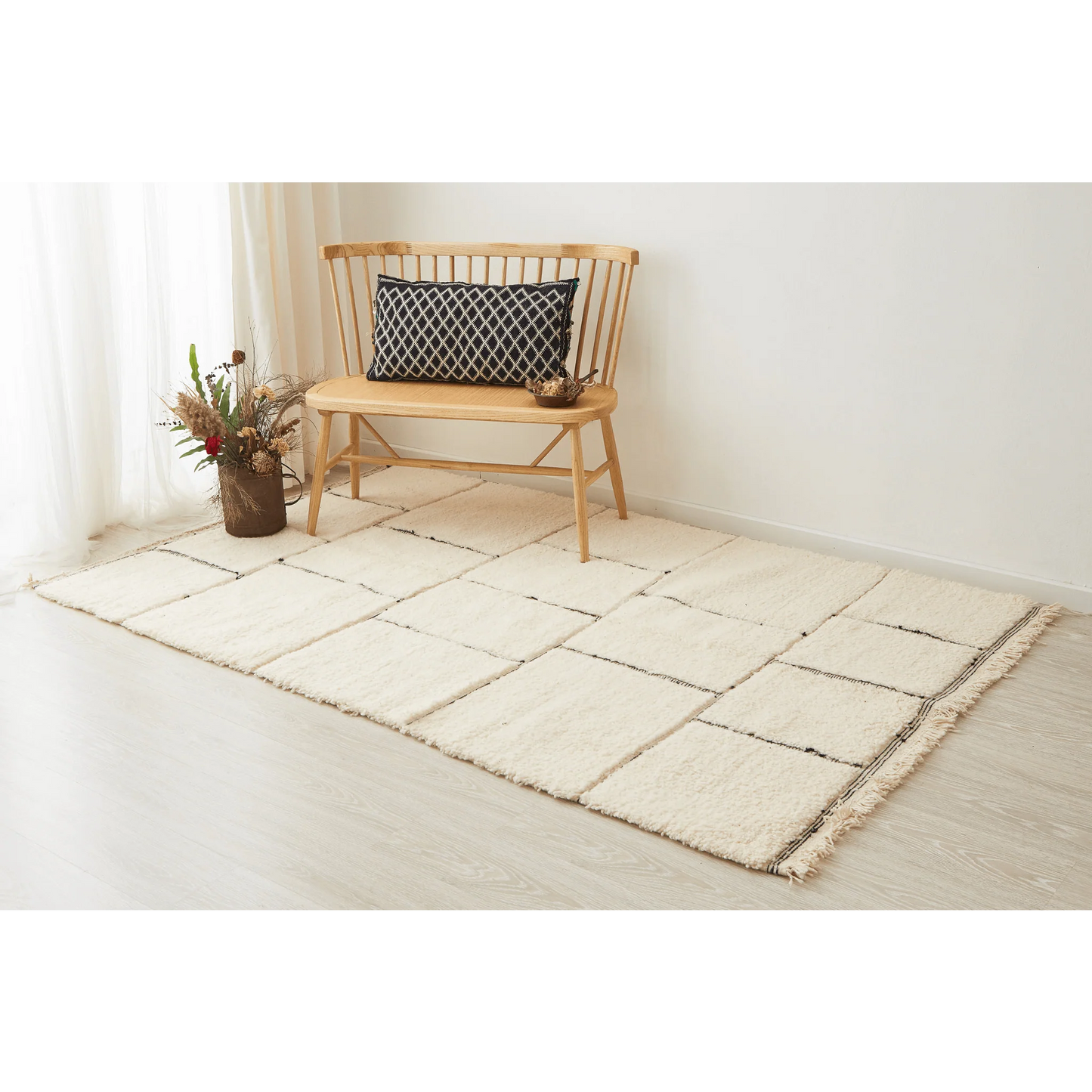 Tapis rectangulaire Beni Ourain, 2,5 x 1,6 mètres